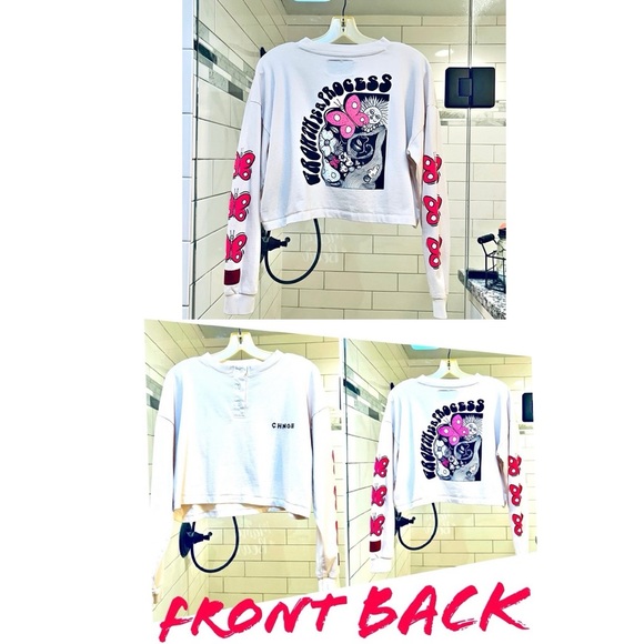 Rare Crop Sweatshirt/T-shirt by CHNGE. Growth is a Process S/M - Picture 1 of 13